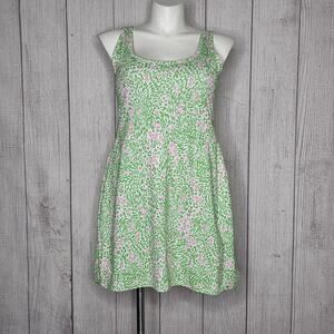 Fabletics Floral "Flower Girl" Print (Built-In Shorts & Bra) Dress, sz XXL